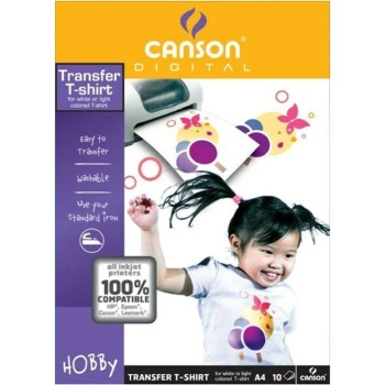 Canson Digital Creative T-shirt Transfer Λευκό 140γρ Α4 21x29.7
