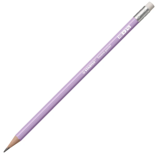 Μολύβι Stabilo Pastel Λιλά HB με γόμα 4908/03