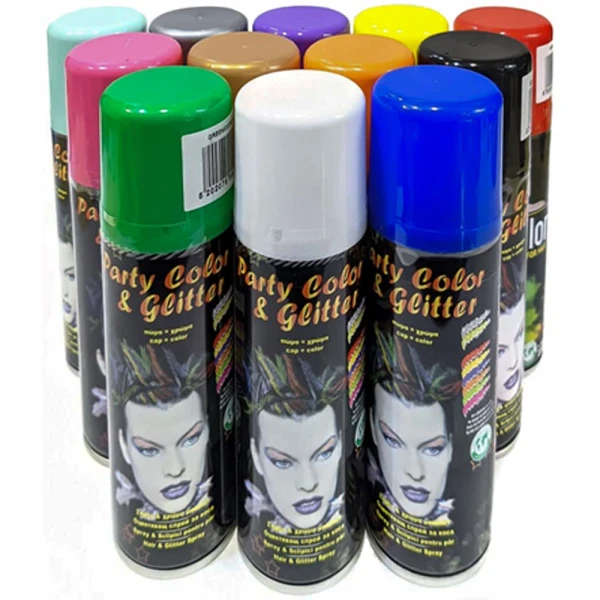 Σπρέι Μαλλιών Party-Color and Glitter 125ml