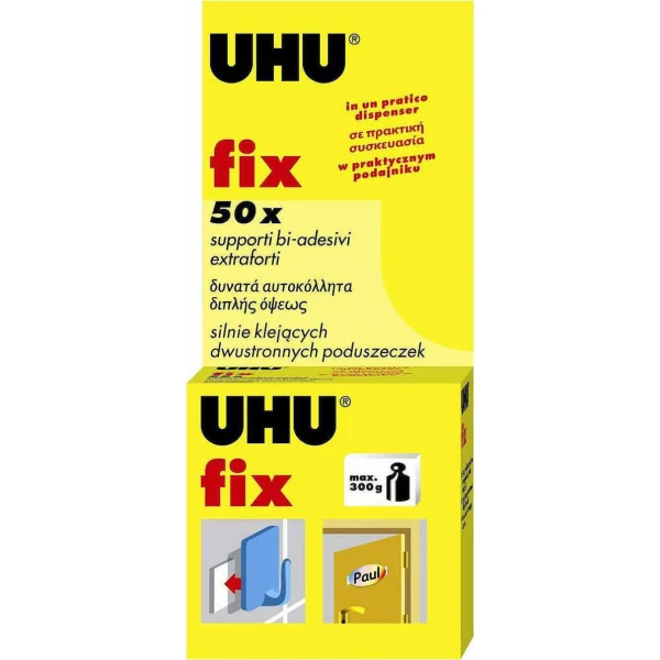 Αφρώδες Αυτοκόλλητα UHU Fix Διπλής Όψεως 40259