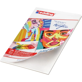 Μπλοκ Α4 Acrylic - Oil Λευκό 10 Φύλλα Edding 30010-Α4