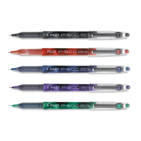 Pilot P-500 Στυλό Υγρής Μελάνης 0.5mm Roller Extra Fine