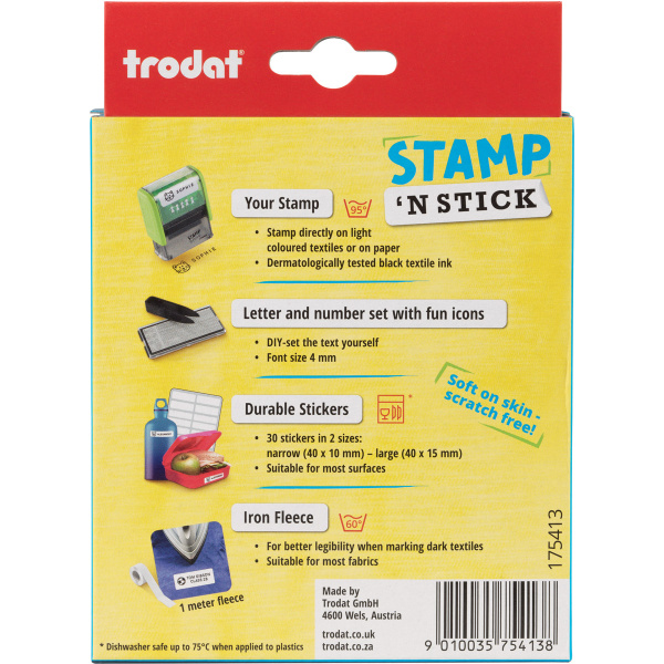 Trodat Σφραγίδα Υφάσματος Stamp ‘n stick D-I-Y