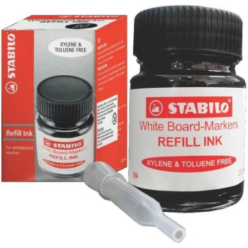 Μελάνι Stabilo 064/46 Μαύρο Μαρκαδόρων Πίνακα 25ml