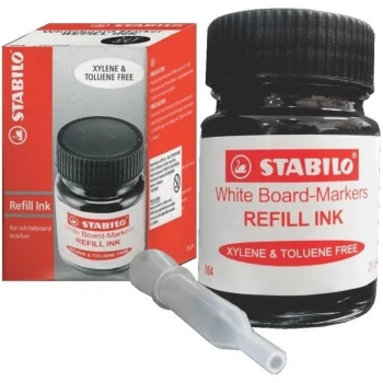 Μελάνι Stabilo 064/46 Μαύρο Μαρκαδόρων Πίνακα 25ml