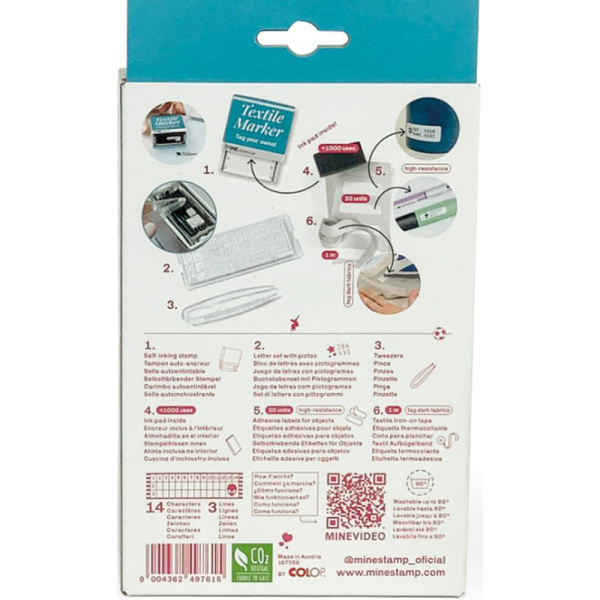 Colop Σφραγίδα Υφάσματος Textile Marker MineStamp