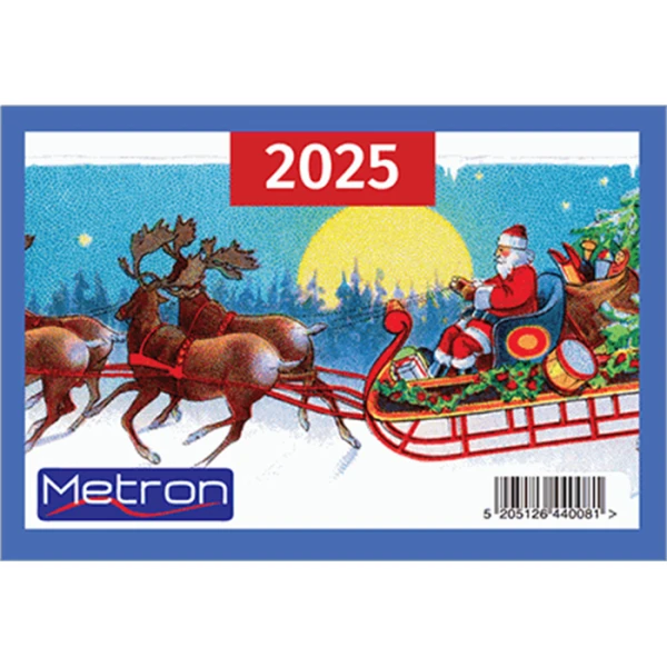 Ημερολόγιο 2025 Μηνιαίο 6.8X9.5cm 12Φύλλο