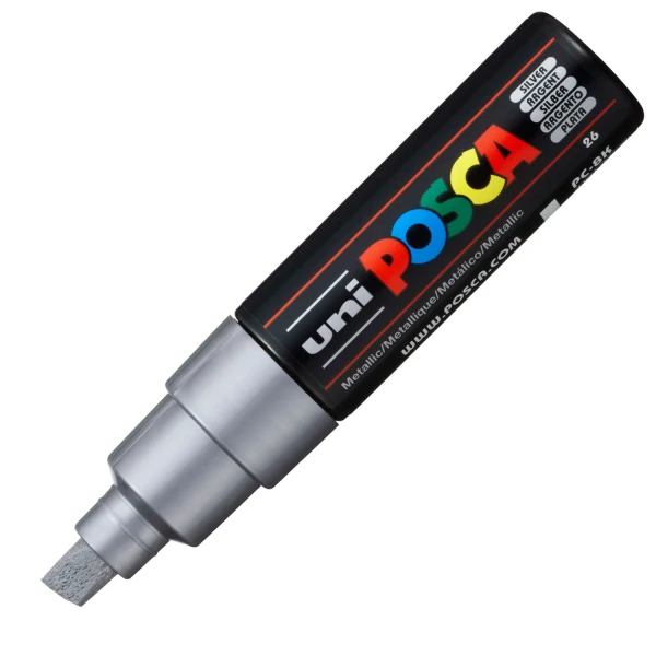Posca PC-8K Ασημί Μαρκαδόρος UNI Large 8mm
