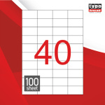 Ετικέτες Εκτυπωτών 52.5x29.7mm Αυτοκόλλητες Typolabel TL4011