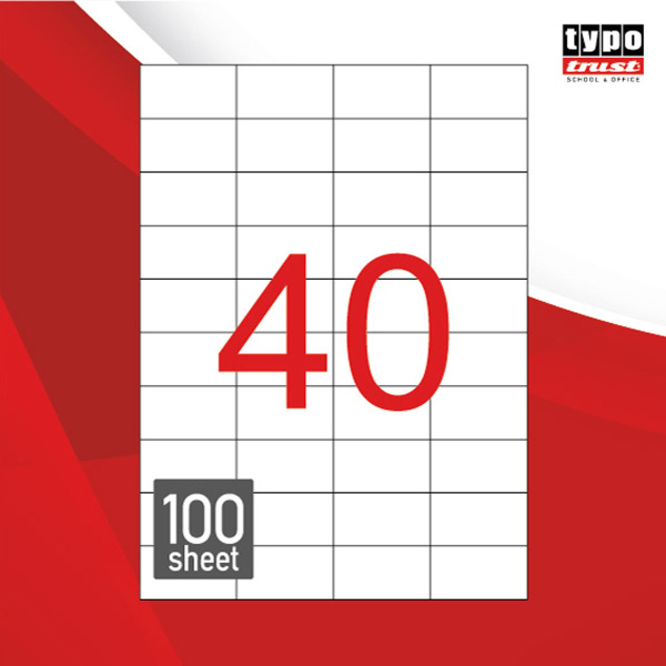 Ετικέτες Εκτυπωτών 52.5x29.7mm Αυτοκόλλητες Typolabel TL4011