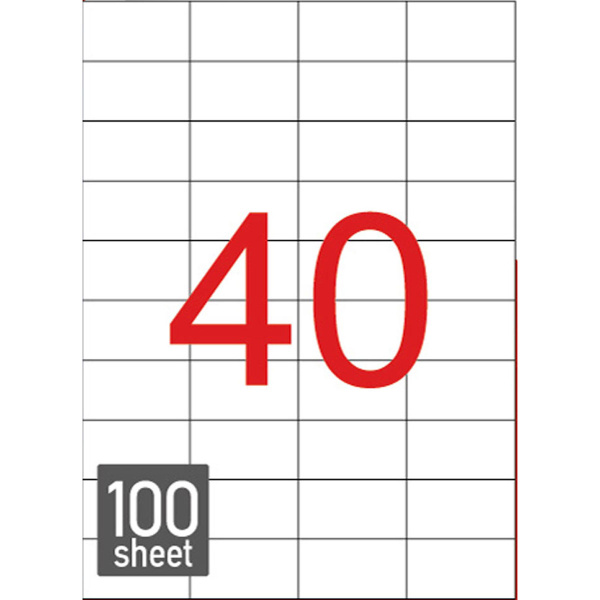 Ετικέτες Εκτυπωτών 52.5x29.7mm Αυτοκόλλητες Typolabel TL4011