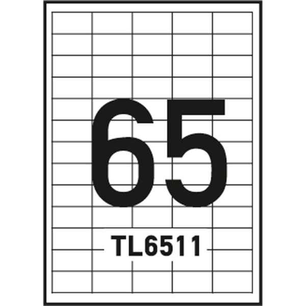Ετικέτες Εκτυπωτών 38.1x21.2mm Αυτοκόλλητες Typolabel TL6511
