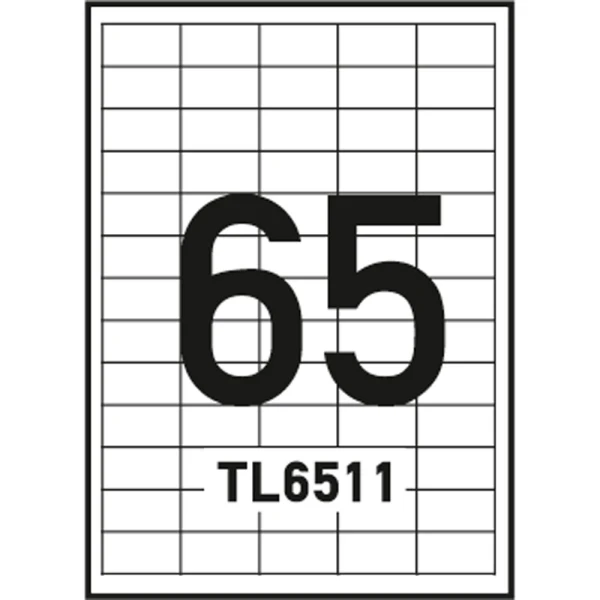Ετικέτες Εκτυπωτών 38.1x21.2mm Αυτοκόλλητες Typolabel TL6511