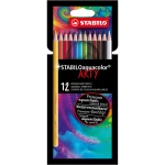 Stabilo Aquacolor Arty ξυλομπογιές 12 χρώματα λεπτές