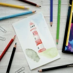 Aquacolor Stabilo ξυλομπογιές ακουαρέλας λεπτές 24 χρώματα