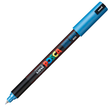 Posca Metallic Blue PC-1MR Λεπτός μαρκαδόρος 0.7mm