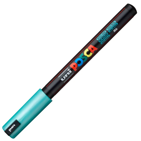 Posca Metallic Green PC-1MR Λεπτός μαρκαδόρος 0.7mm