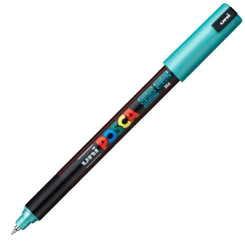 Posca Metallic Green PC-1MR Λεπτός μαρκαδόρος 0.7mm