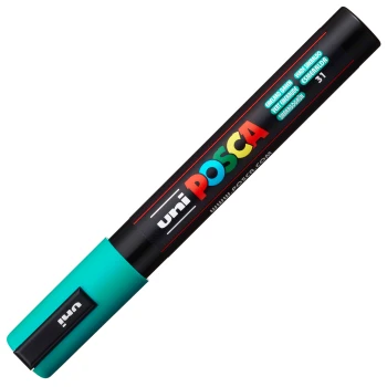Posca Emerald Green PC-5M Medium μαρκαδόρος 1.8-2.5mm