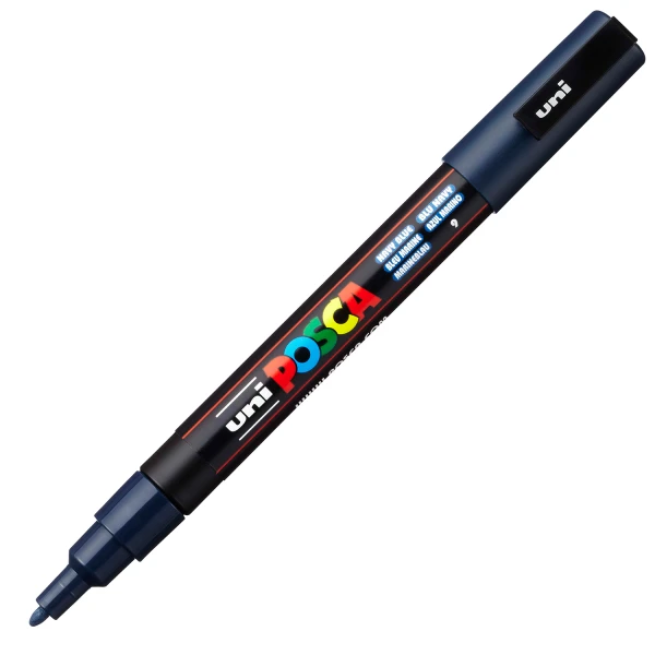 Posca PC-3M Navy Blue Fine μαρκαδόρος 0.9-1.3mm