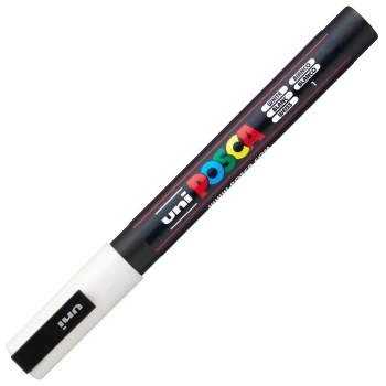 Posca PC-3M White Fine μαρκαδόρος 0.9-1.3mm