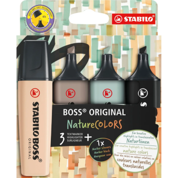 Stabilo Boss Nature set 4 Μαρκαδόροι 70/4-2-5 Υπογράμμισης