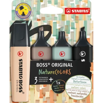 Stabilo Boss Nature set 4 Μαρκαδόροι 70/4-2-5 Υπογράμμισης