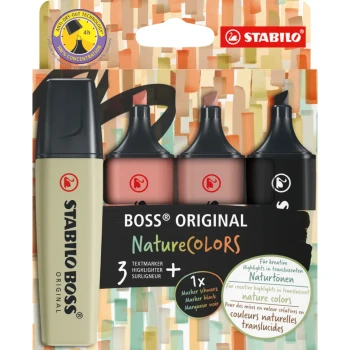 Stabilo Boss Nature set 4 Μαρκαδόροι 70/4-2-3 Υπογράμμισης