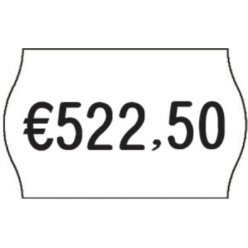 Ετικέτες Ετικετογράφου 26x16mm Λευκές Οβάλ Printex