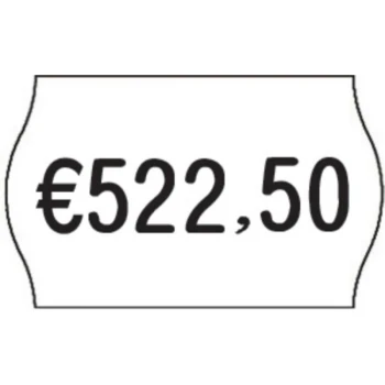 Ετικέτες Ετικετογράφου 26x16mm Λευκές Οβάλ Printex