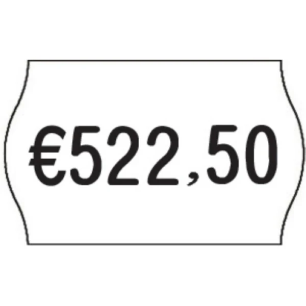 Ετικέτες Ετικετογράφου 26x16mm Λευκές Οβάλ Printex