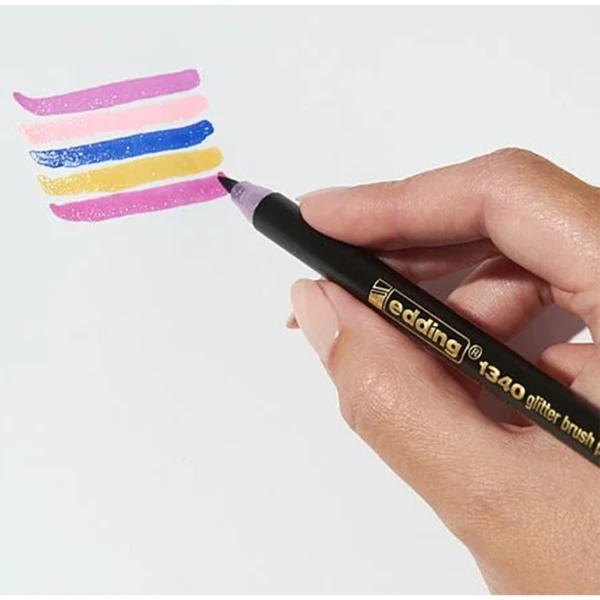 Edding 1340 Glitter 4 Μαρκαδόροι Brushpen πινέλο