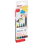 Μαρκαδόροι Edding 1200 glitter Set 5 χρώματα Basic