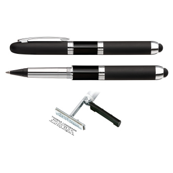 Στυλό Heri Promesa Stamp&Touch Roller Μαύρο 85321 με σφραγίδα