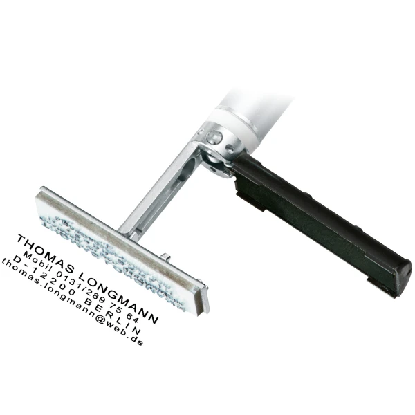 Στυλό Heri Mini Stamp&Touch Pen Μαύρο 4321 με σφραγίδα