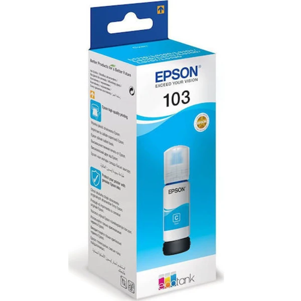 Μελάνι Epson 103 Cyan Ecotank C13T00S24A Bottle