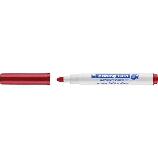 Μαρκαδόρος Πίνακα Edding 661 Κόκκινος 1-2mm