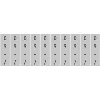 trodat printy 151510 numberer 10 bands additional characters