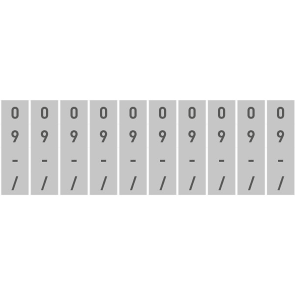 trodat printy 151510 numberer 10 bands additional characters