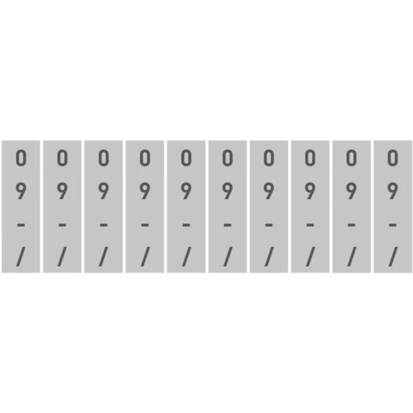 trodat printy 151510 numberer 10 bands additional characters