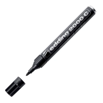 Μαρκαδόρος Edding 2000C Μαύρος 1.5-3mm Ανεξίτηλος στρογγυλός