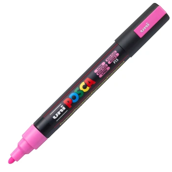 Posca Fluo Pink PC-5M Medium μαρκαδόρος 1.8-2.5mm