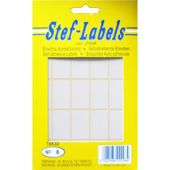 Ετικέτες Αυτοκόλλητες No8 Stef-Labels 19x32mm