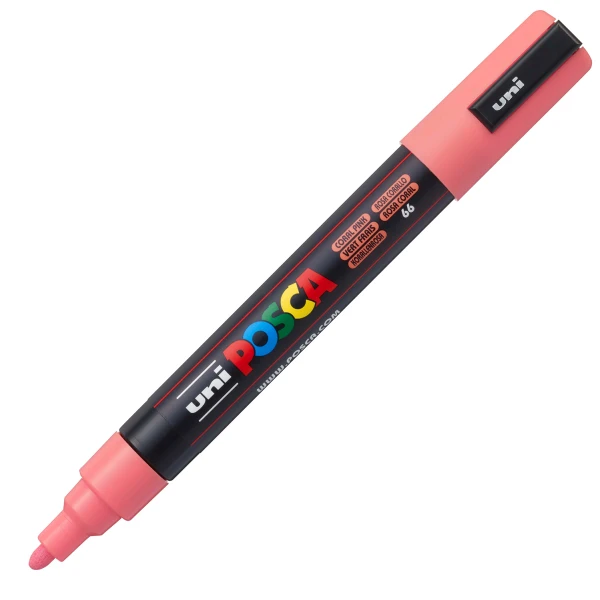 Posca Coral Pink PC-5M Medium μαρκαδόρος 1.8-2.5mm