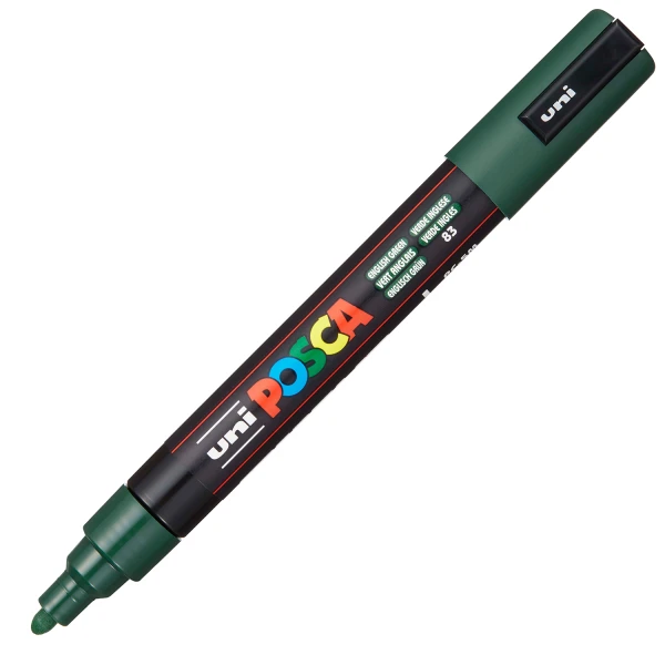 Posca English Green PC-5M Medium μαρκαδόρος 1.8-2.5mm