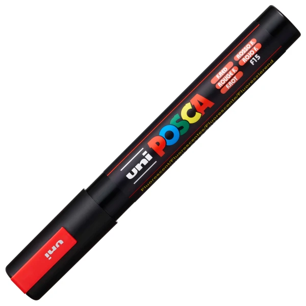 Posca Fluo Red PC-5M Medium μαρκαδόρος 1.8-2.5mm