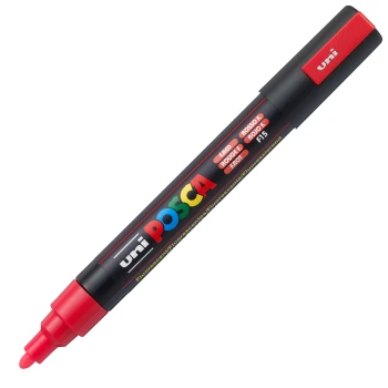 Posca Fluo Red PC-5M Medium μαρκαδόρος 1.8-2.5mm