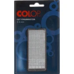 Colop Πλακέτα Ελληνικών Γραμμάτων ύψους 3.5mm. Περιλαμβάνει Ελληνικούς χαρακτήρες και Λογότυπα ύψους 3.5mm. Κατάλληλο για τη Colop Σφραγίδα Υφάσματος Textile Marker Make it Easy της Minestamp.
