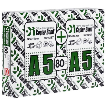 Χαρτί Α5 Copier Bond 80gr Λευκό 148.5x210mm πακέτο 1000 φύλλα (μισό του Α4)