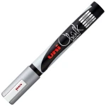 Μαρκαδόρος Uni Chalk Marker Silver PWE-5M Medium 1.8-2.5mm